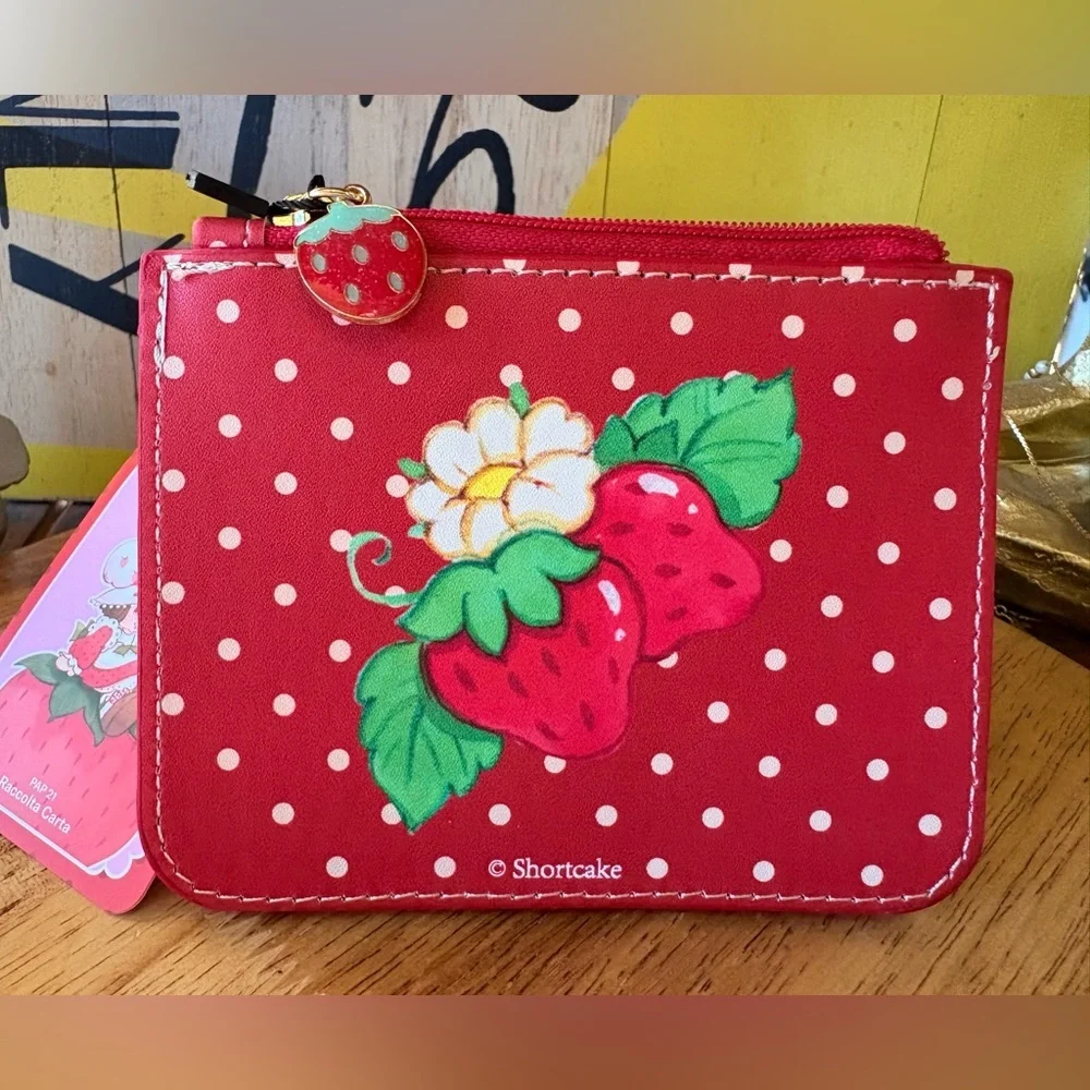 NWT~ ROMWE Strawberry Shortcake Kids/ Women Small Card Wallet 🍓 - Picture 11 of 11